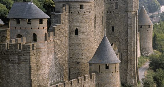 Front occidental de la Cité de Carcassonne