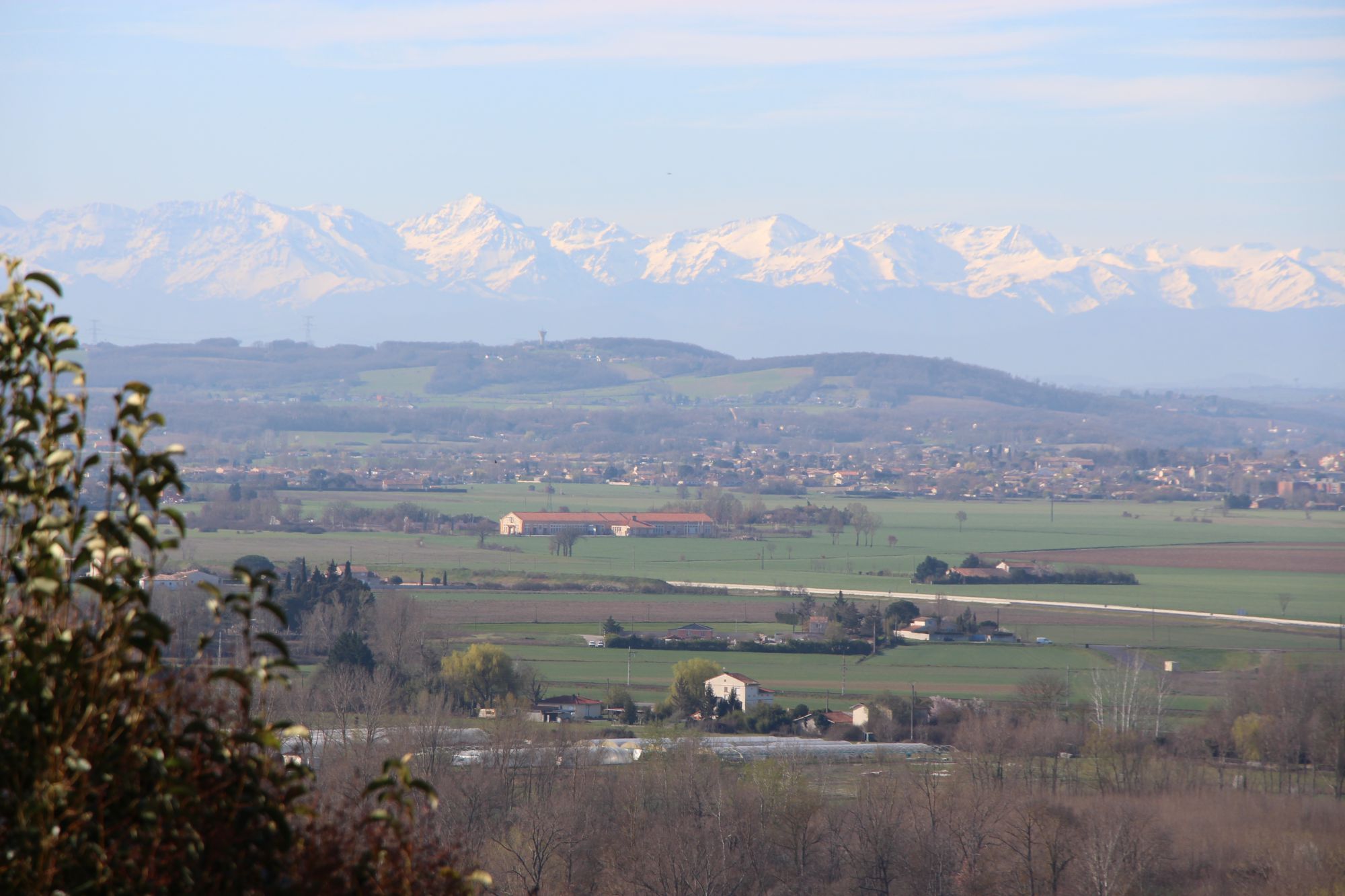 Vue panoramique sur les Pyrénées